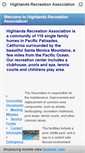 Mobile Screenshot of highlandsrecreation.com