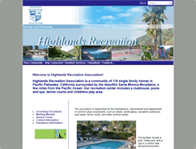 Tablet Screenshot of highlandsrecreation.com